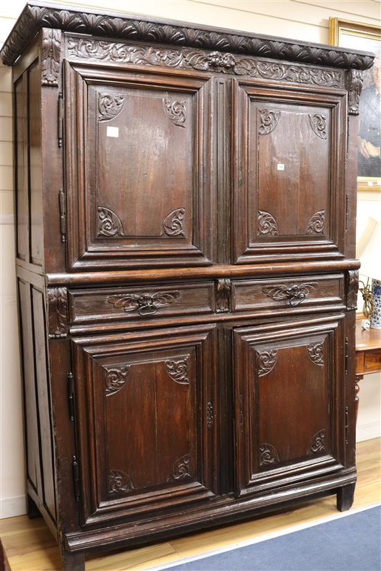 An 18th century Brittany oak cupboard